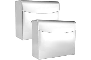 IVONNEY Sanitary Napkin Disposal Receptacle, Tampon Disposal Bin - Stainless Steel Feminine Hygiene Disposal Container, Commercial Sanitary Products Waste Receptacles for Bathroom Restroom, 2PCS