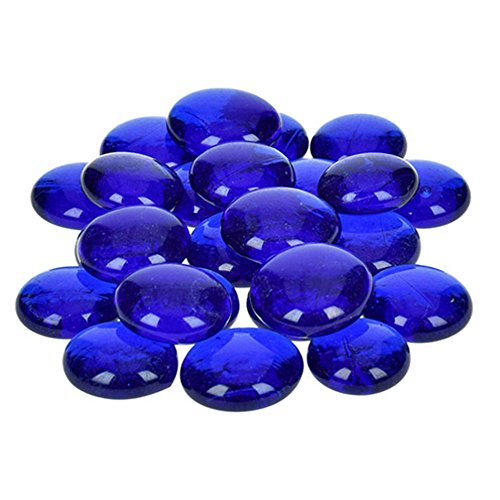 Efco pépites de Verre décoratives Bleu 13–15 mm, Lot de 35