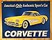 58 Corvette America's Car Metal Sign , 16x13