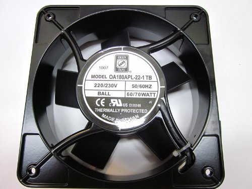 ORION FANS OA180APL-22-1TB 180X65 AC 220VAC DUAL BALL BEARING 405CFM