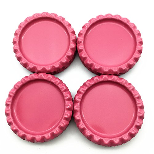 IGOGO 100 PCS Bottle Caps Decorative Bottle Cap for Hair Bows,DIY Pendants or Craft Scrapbooks Pink - Thumbnail 3