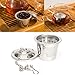 Fox Kitchen Stainless Steel Tea Infuser Set of 2 with Tea Scoop and Lid