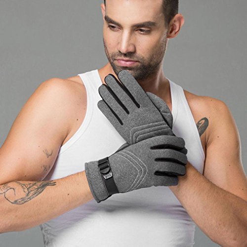Hot Sale! Clearance!Todaies Men Men Warm Winter Motorcycle Ski Snow Snowboard Anti Slip Gloves (Free Size, Gray)