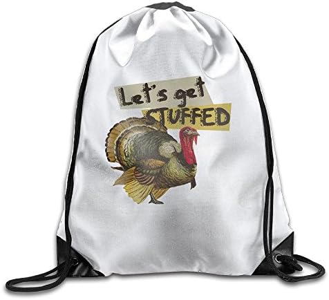 Happy Thansgiving Turkey Drawstring Backpack Sackpack Backpack For Men &amp; Women School Travel Backpack