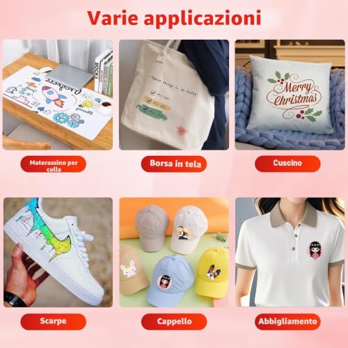 Apritsce Mini Heat Press, Portable Fabric Printer, T Shirt Heat Press for Crafts Clothes Hats
