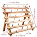 NW Wooden Thread Holder Sewing and Embroidery Thread Rack and Organizer Thread Rack for Sewing (30-Spool)