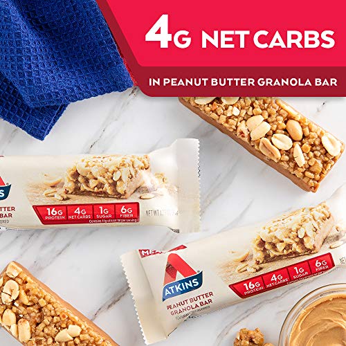 ATKINS PEANUT BUTTER GRANOLA PROTEIN MEAL BAR, 1.69 OZ, 5 CT