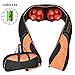 Cordless Neck Shoulder Back Massager with Heat - Shiatsu Massage Pillow with 3D Deep Tissue Kneading for Neck Shoulder Back and Full Body Muscle Pain Relief - Use at Home, Office & Car