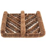 Ninamar Natural Coir Boot Scrubber Scraper Door Mat - 12 x 13 inch