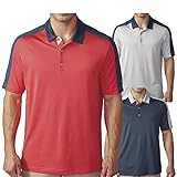 adidas Golf Men's Climacool Pique Geo Block Polo Shirt