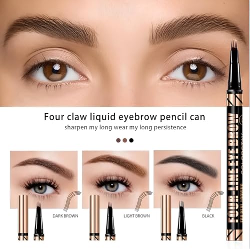 Microblading Waterproof Eyebrow Pencil, 4 Point Tip, Eyebrow Pencil, Natural Long Lasting, Natural Eyebrow Makeup, Stain Resistant, Last All Day-01