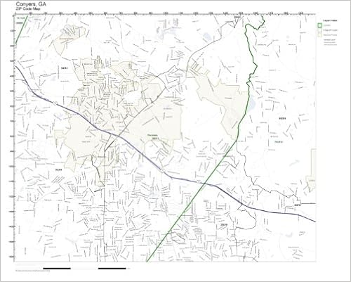 Conyers Zip Code Map Zip Code Wall Map Of Conyers, Ga Zip Code Map Not Laminated: Amazon.com:  Office Products
