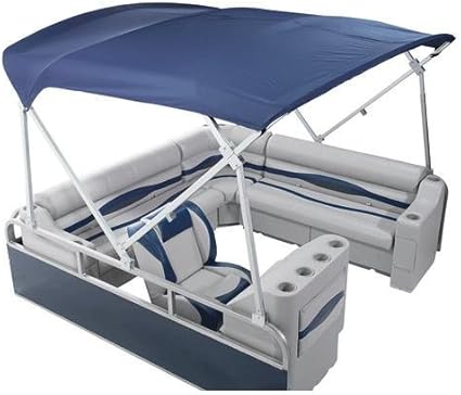 Amazon Com Deckmate Heavy Duty Pontoon Boat Tops 8 W X 8 L Pontoon Bimini Burgundy Sports Outdoors
