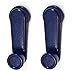 PT Auto Warehouse NI-1091J-P - Inside Window Crank Handle, Blue - Left/Right Pair, Replaces 8076001G23
