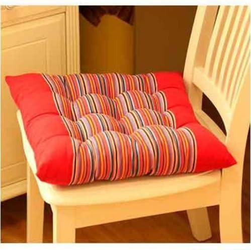 Chair Pads chair pads for kitchen chairs Home Office Chair Seat Pad Dining Garden Patio Yard Cushion Decor Pillow Cotton chair pads for office chairs chair pads for dining room Red