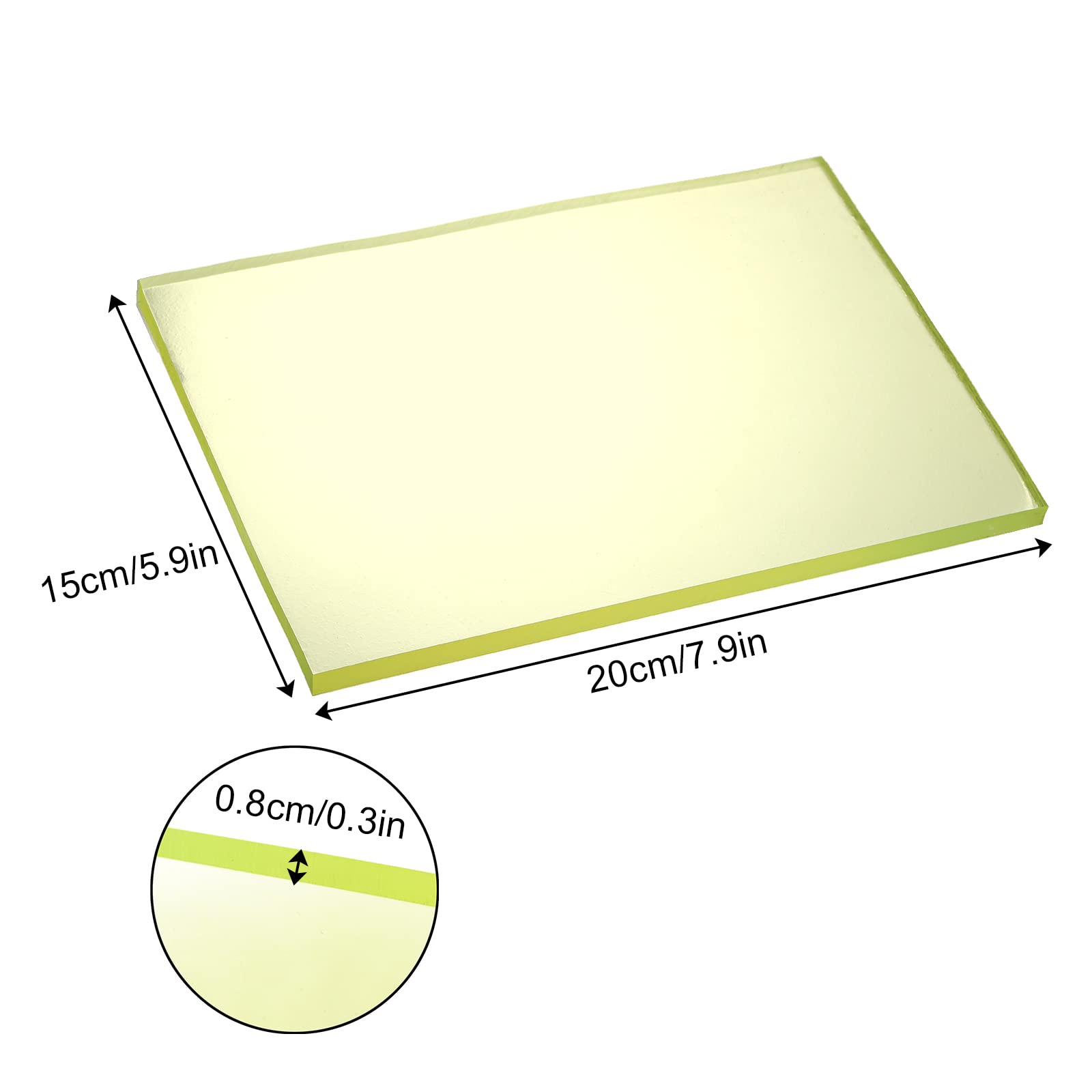 Suwimut 3 Pieces Leather Craft Punching Pad, 7.9x5.9 Inch Rubber Mute Board Leather Punch Mat Cutting Hole Punch Stamping Tool for Leathers Working, DIY Craft