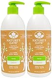 Nature's Gate Hemp Moisturizing Lotion for Dry/Dehydrated Skin, 18-Ounce Pumps (Pack of 2)