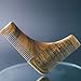 Beard Comb & Shaping Tool by Beard and Burns - 100% Natural Sandalwood Comb - Perfect with Beard Oil & Balms - Anti Static & Snag Free - Great Addition to Beard Kit