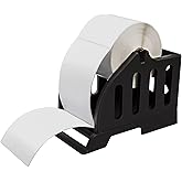 Ü Heartray Label Holder for Rolls and Fan-Fold Labels,Black Stand for 4x6" Thermal Label Printer