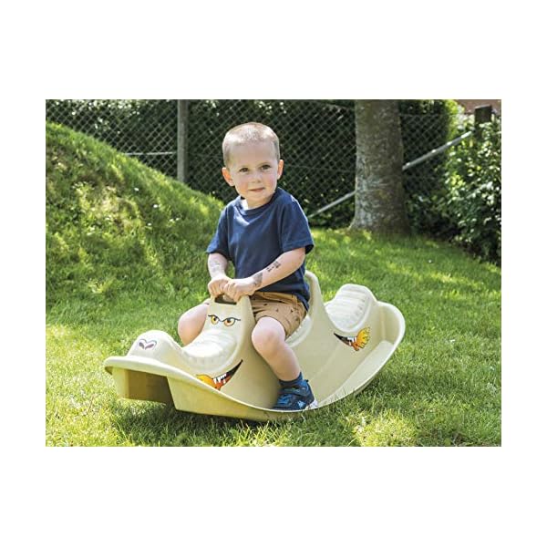 Dantoy | Schaulkelwippe, umweltbewusste Spielzeuge aus Zuckerrohr mit 3 Sitzen, Hergestellt in Dänemark, Drachen Wippe – Bild 3