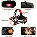 Techole Headlamp Flashlight Bright Headlight - 2000 Lumens Waterproof and Rechargeable Head Lamp Up to 500ft Range with 3 Modes Red Light Adjustable Strap, LED Headlamps for Camping, Hiking, Running