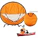BaiFM Downwind Paddle Kayak Wind Sail Kit 46 inches Kayak Canoe Accessories, Compact, Portable, Easy Setup & Deploys Quickly Orange