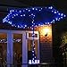 Solar Christmas String Lights Solarmks Fairy Decorative Christmas Lights 72ft 200 LED Lights for Garden Decorations (Blue)