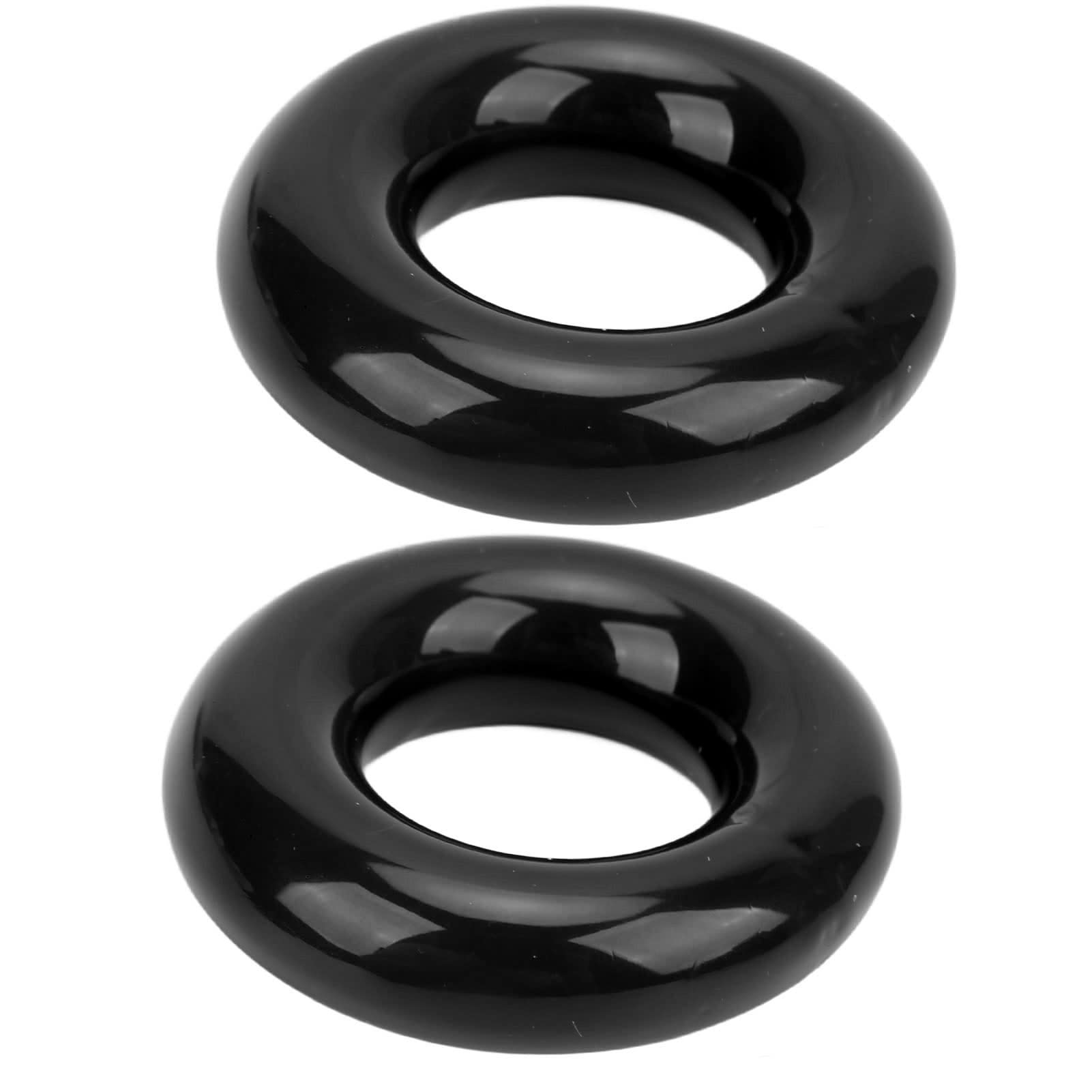 Astibym Golf Swing Weight Ring,2Pcs/Set Golf Club Swing Trainer Rings Weighted Golf Donut for Golfer Outdoor Sports Training (Black), Golf