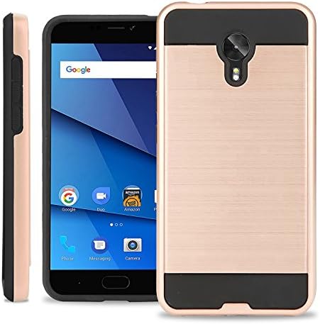 BLU VIVO 8 V0150UU Case,Biaotai[Shock Absorption] Drop Protection Hybrid Dual Layer Armor Protective Case Cover for BLU VIVO 8 V0150UU (Rose Gold)