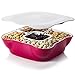 Home and Above Creative Multi Sectional Snack Serving Tray Set with Lid, BPA Free, Can Hold Dried Fruits, Nuts, Candies and More