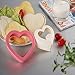 Mikey Store Sandwich Cutter - High Quality Sandwich Heart Shape Toast Bread Mould Box [Heart Pink] ]
