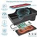 TAPTES Tesla Model S X Wireless Qi Phone Charger Organizer Box with Cup Holder and Type-C Cable, Center Console Storage Tray Charger Pad Accessory for Tesla Model X and 2016-2019 Model S - T-Box