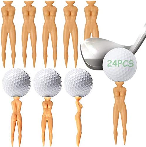 GLAMROOT Golf Tees for Man, Novelty Model-Lady Tees, Plastic Pin-up Golf Tees, Golf Training Accessories, 24PCS – ”ONE ON Green” GLAMROOT Golf Tees for Man, Novelty Model-Lady Tees, Plastic Pin-up Golf Tees, Golf Training Accessories, 24PCS – ”ONE ON Green”
