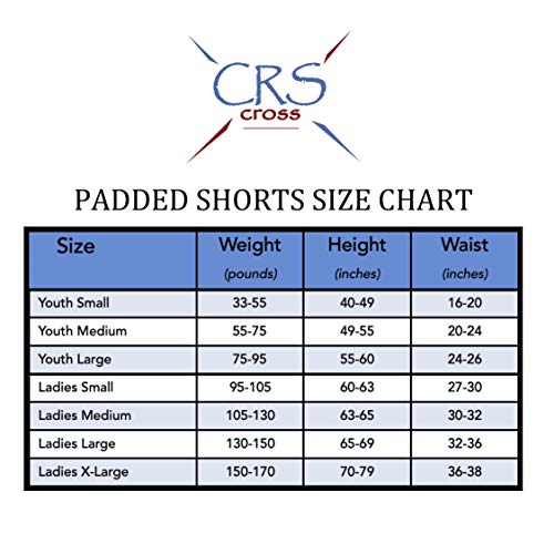 CRS Cross Padded Figure Skating Shorts Youth Crash Butt Pads for Hips