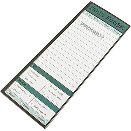 No olvides la lista planificador magnético bloc de notas de papel ...
