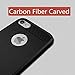 iPhone 7 Case, CC Kimico Soft Slim Fit Thin Resilient Anti Skid Shockproof Protection Defense Shield Shock Absorption and Carbon Fiber Design Cover for Apple iPhone 7 (black)