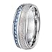Tiitc Rings for Men Women Tungsten Carbide Meteorite with Blue Carbon Fiber Wedding Engagement Band 8mm