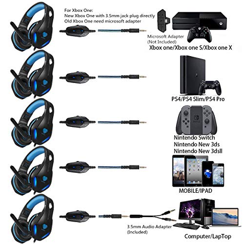 Surround Sound Ps4 Slim Audio Jack Gaming Headset For PS4, PC