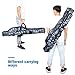 WATERFLY Rod Case Fishing,Folding Fishing Rod Pole Case Portable Fishing Rod Carrier Fishing Tool Storage Bag