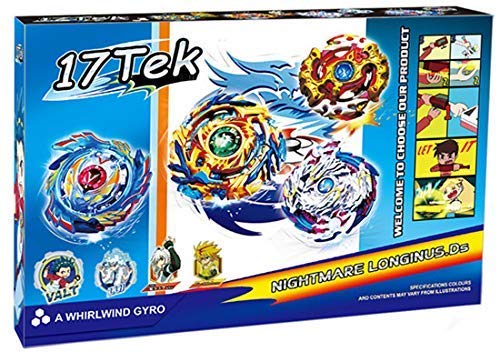 17Tek Battle Gyro Evolution Attack Pack Battling Top Game Star Storm Complete Set with Gyro, Launcher Grip, Arena Stadium and Stickers (2) - Thumbnail 5