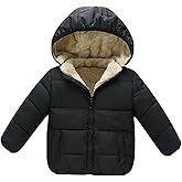 Baby Girls Boys' Winter Fleece Jackets With Hooded Toddler Cotton Dress Warm Lined Coat Outer Clothing
