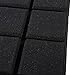 Yumian High-density Soundproof Foam-Sound Absorbing Foam-Sound Dampening Foam-30x30x5cm Soundproofing Foam Studio Acoustic Sound Treatment Absorption Wedge Tile (Black)