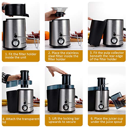6 Vegetable+Extractor+Centrifugal+Anti+drip+Stainless