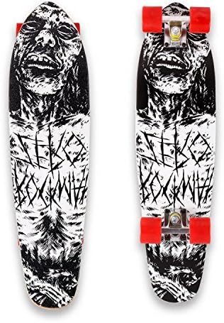 27" Cruiser Skateboard Complete 9 layer Canadian Maple Wood Longboard Skateboard for Kids Teens Adults