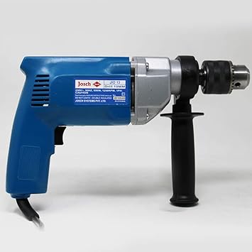 Josch JID13 Heavy Duty Professional Copper Winding 13 mm Impact Drill Machine for Drilling Holes in Concrete Block, Wall, Metal, Wood, Brick, Plastic (600 W, 1800 RPM, Blue)