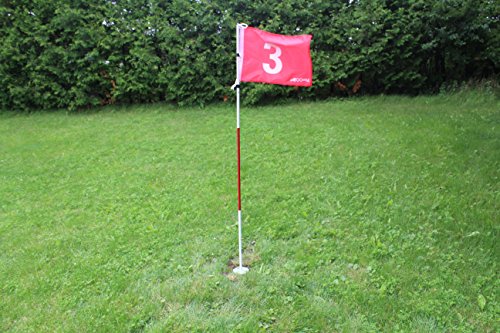 A99 Golf Practice Hole Pole Cup Flag Stick Putting Green Flagstick - 2sets
