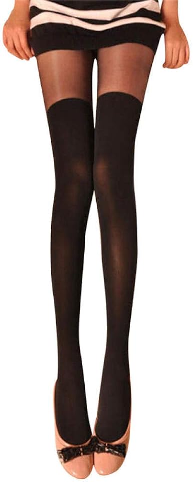 Tigerrosa Bas Autofixants Femme Sur Le Genou Collants