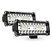 Led Light Bar MICTUNING 2Pcs 5-Row 7 Inch Spot Flood Combo Led Work Light 4000LM Offroad Driving Lights Fog Lamp for Jeep ATV Truck Boat