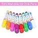 Hair Chalk Pens Set of 8 Colors -Safe for Hair & Skin, Comb, Beads, Hair Beading Tool for Braids - Add Flair of Colorful Streaks to Your Hair (Plain Colors) (Plain Colors)