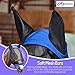Derby Originals UV-Blocker Extra Comfort Soft Mesh Lycra Horse Fly Mask with Ears - Our Soft 4 Way Stretch Design is Easy on Sensitive Ears and Eyes - Multiple Colors and Sizes